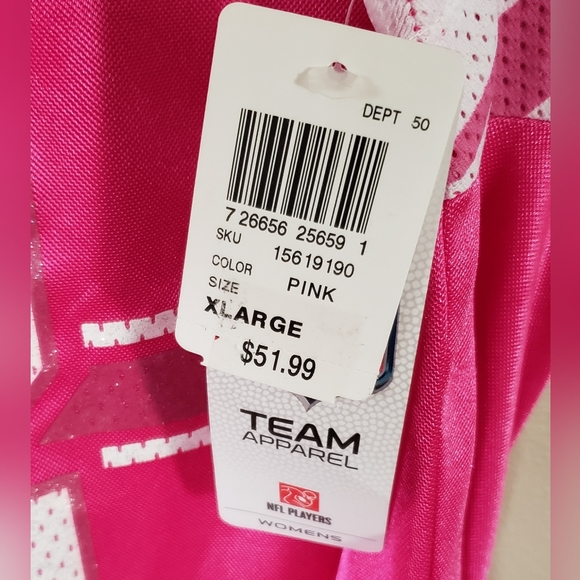 NWT Women's  Aaron Rodgers#12 Green Bay Packers NFL Pink Jersey Size XL - Picture 4 of 7